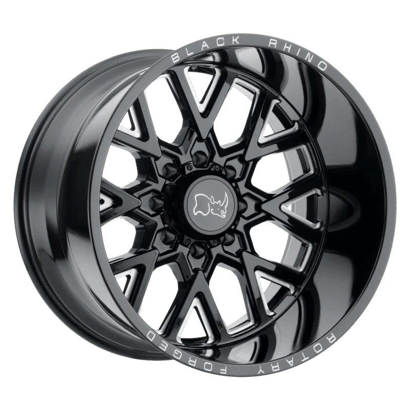 Black Rhino Hard Alloys 2015GRM-45127B71 - Wheels, 5x5 -44mm, Gloss Black & Milled