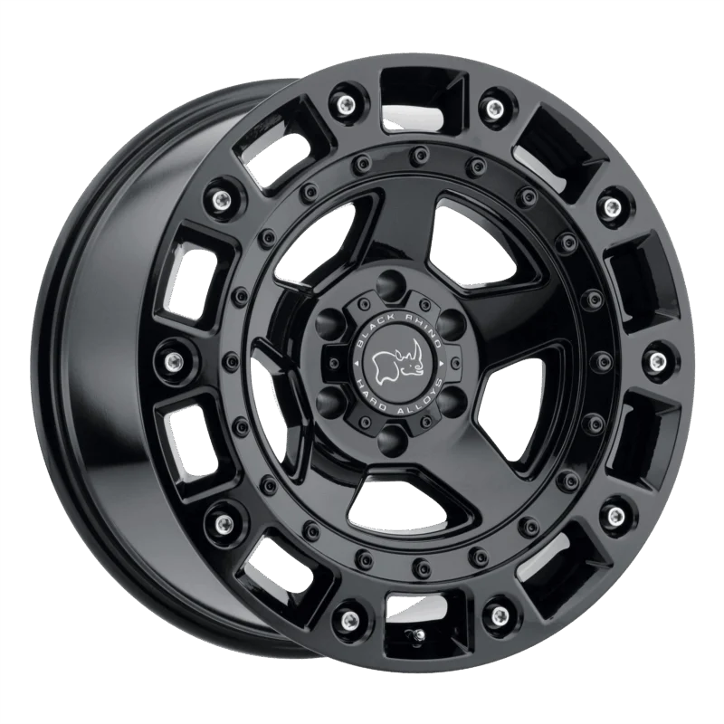 Black Rhino Hard Alloys 2095CNC126140B12 - Cinco, Gloss Black W/ Stainless Bolt