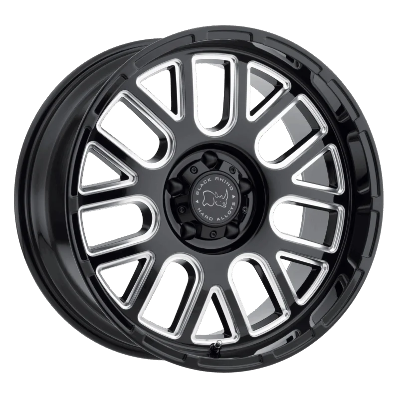 Black Rhino Hard Alloys 2095PIS-85127B71 - Pismo, Gloss Black W/ Milled Spokes