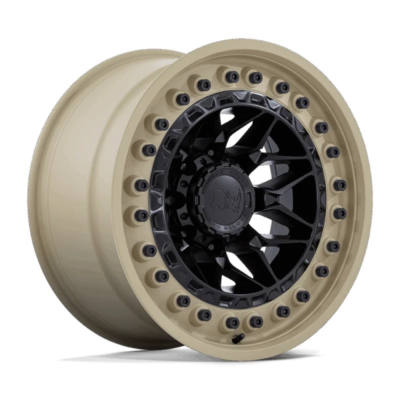 Black Rhino Hard Alloys BR008MD17905012N - Alpha, Matte Black W/ Sand Lip