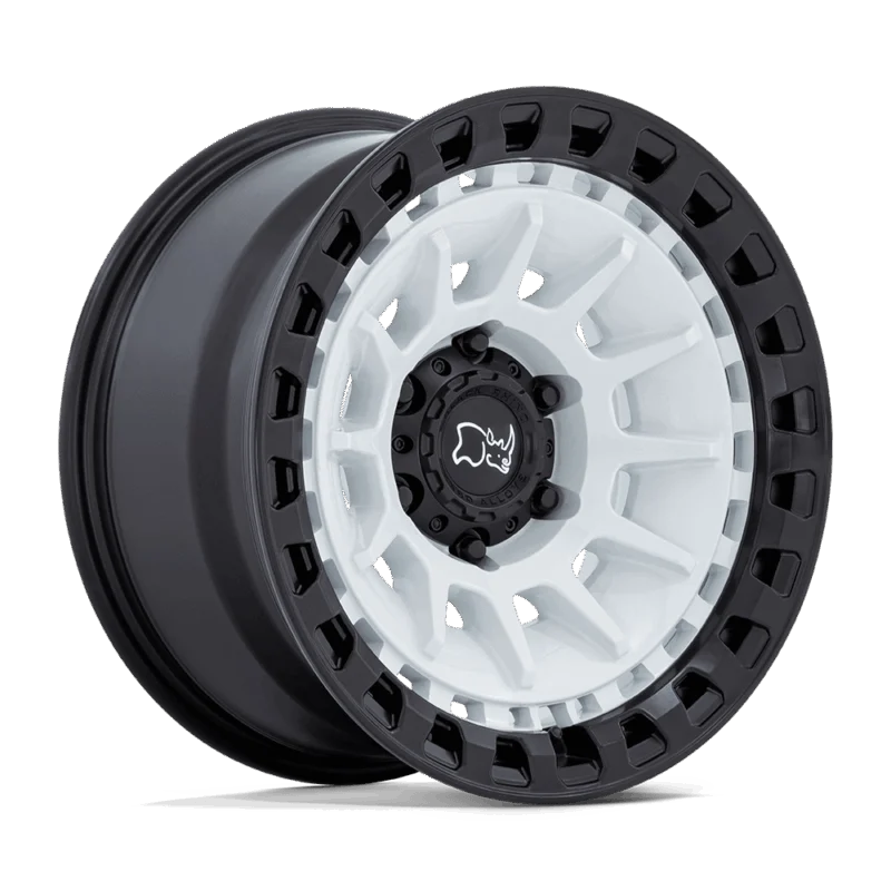 Black Rhino Hard Alloys BR009WM17856310N - Barrage, Gloss White On Matte Black
