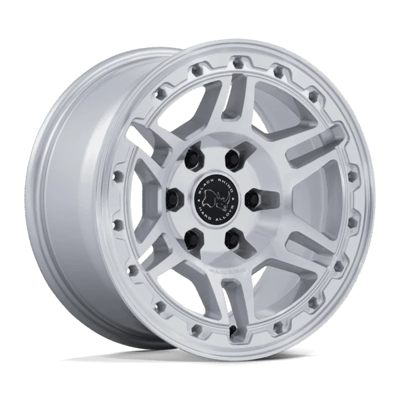 Black Rhino Hard Alloys BR039SD17856825 - Vanguard, Gloss Silver W/ Machined Face, Br039 Vanguard