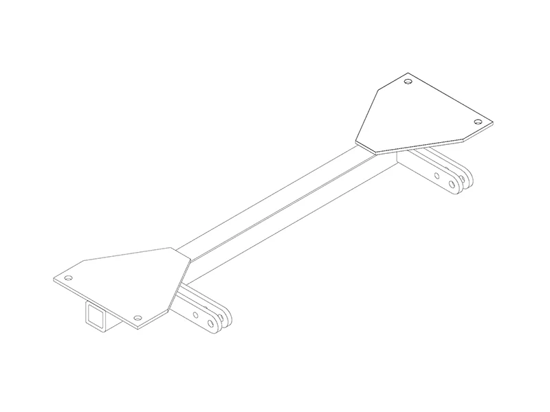 Blue Ox BX2124 - Tow Bar Base Plate, Regular Cab