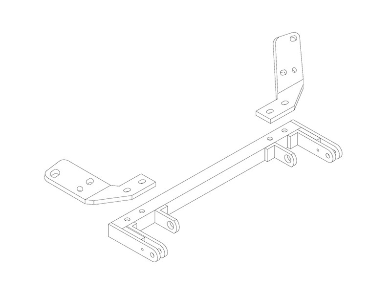 Blue Ox BX2514 - Tow Bar Base Plate