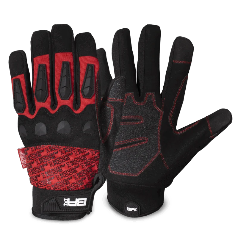 Body Armor 4x4 3217 - Trail Gloves, Red, Smooth