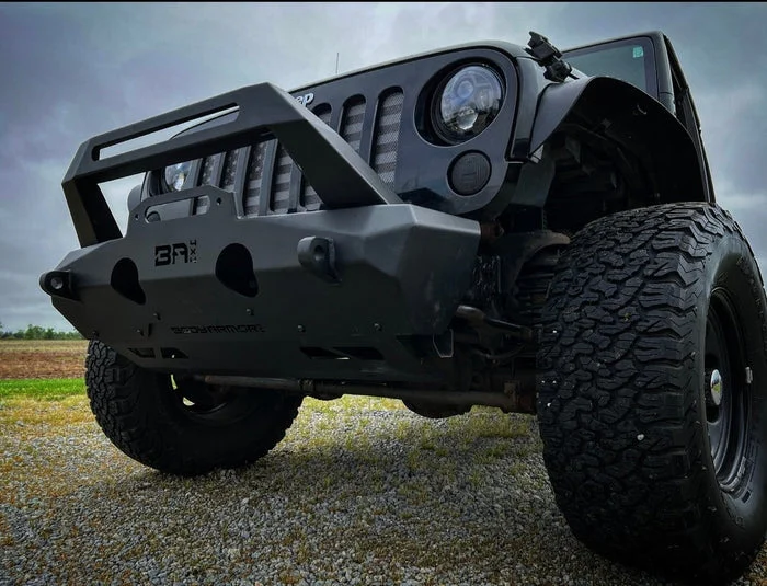 Body Armor 4x4 JP-19535 - Orion Front Bumper, Black, Light Texture