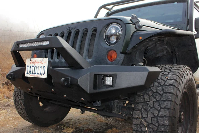 Body Armor 4x4 JP-19537 - Orion Front Bumper, Black, Light Texture