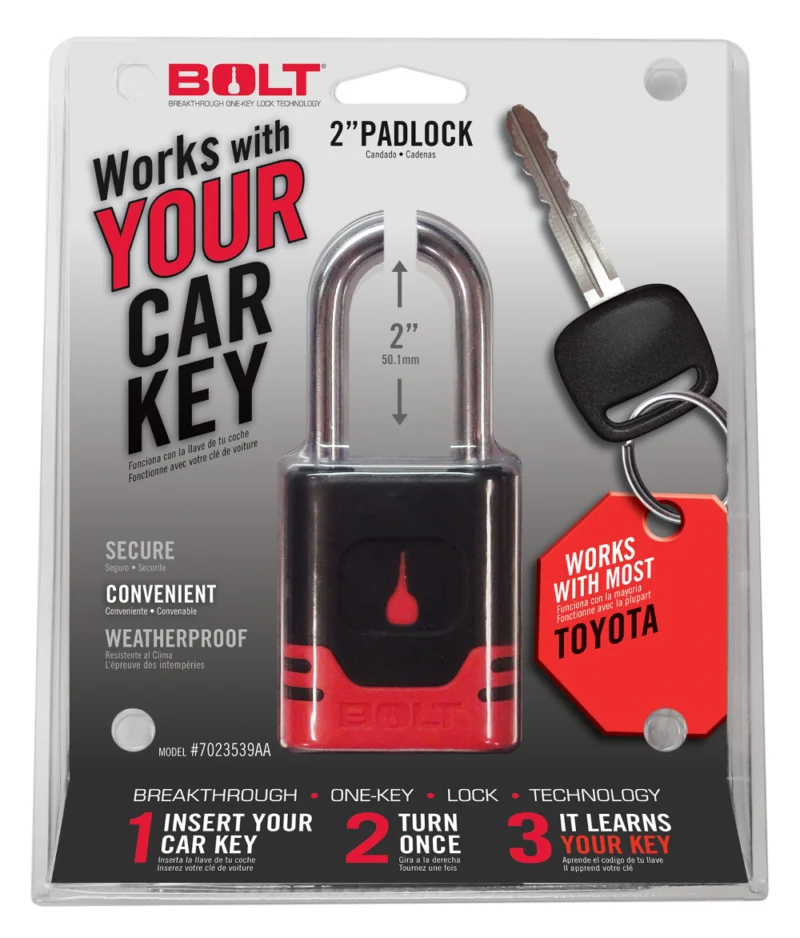 BOLT 7023539 - Padlock, Chrome plated
