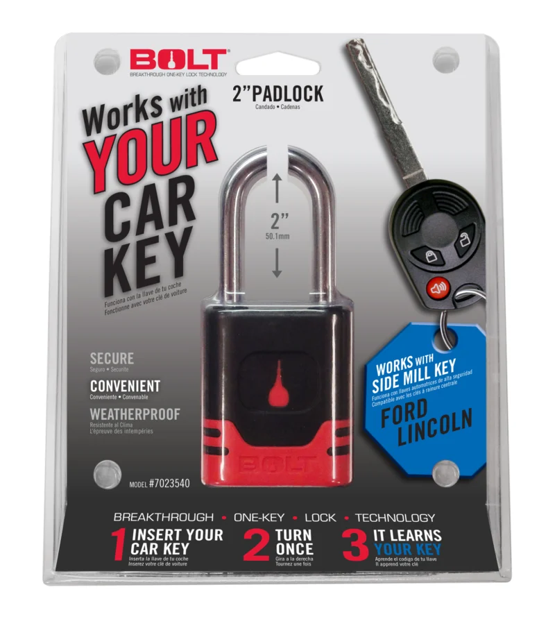 BOLT 7023540 - Padlock, Chrome plated