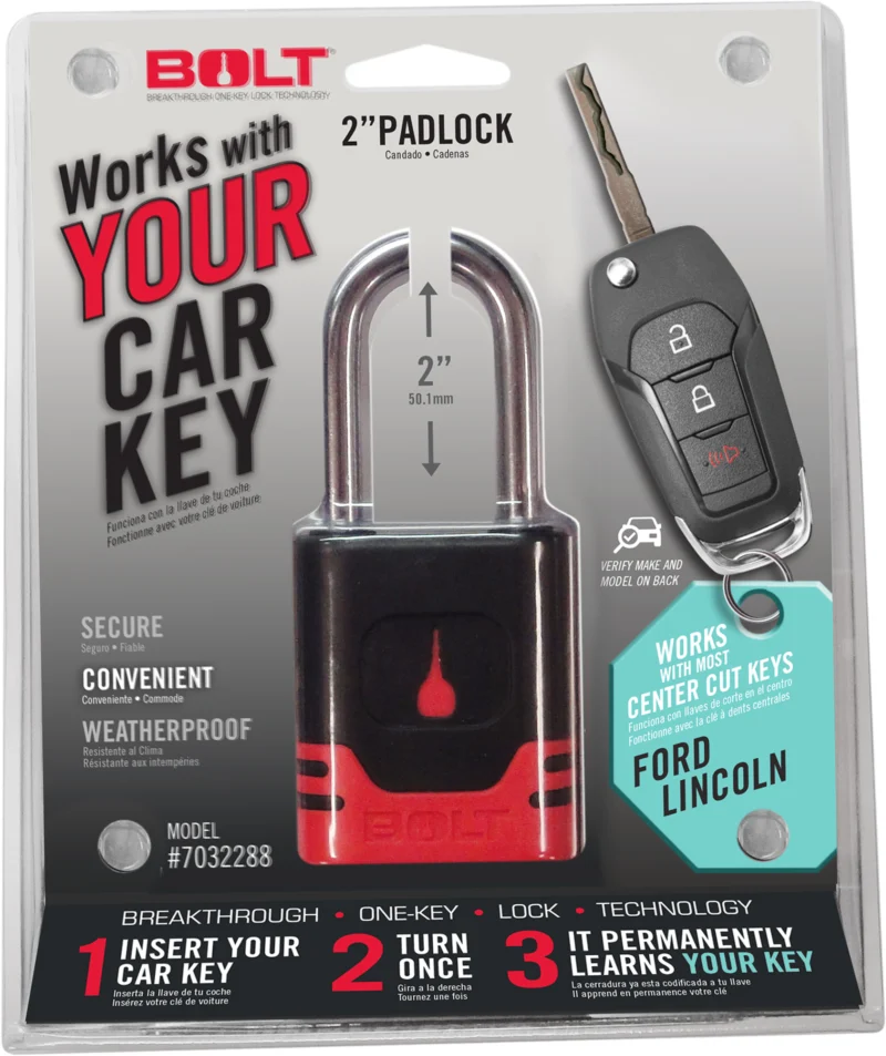 BOLT 7040469 - Padlock, Chrome plated
