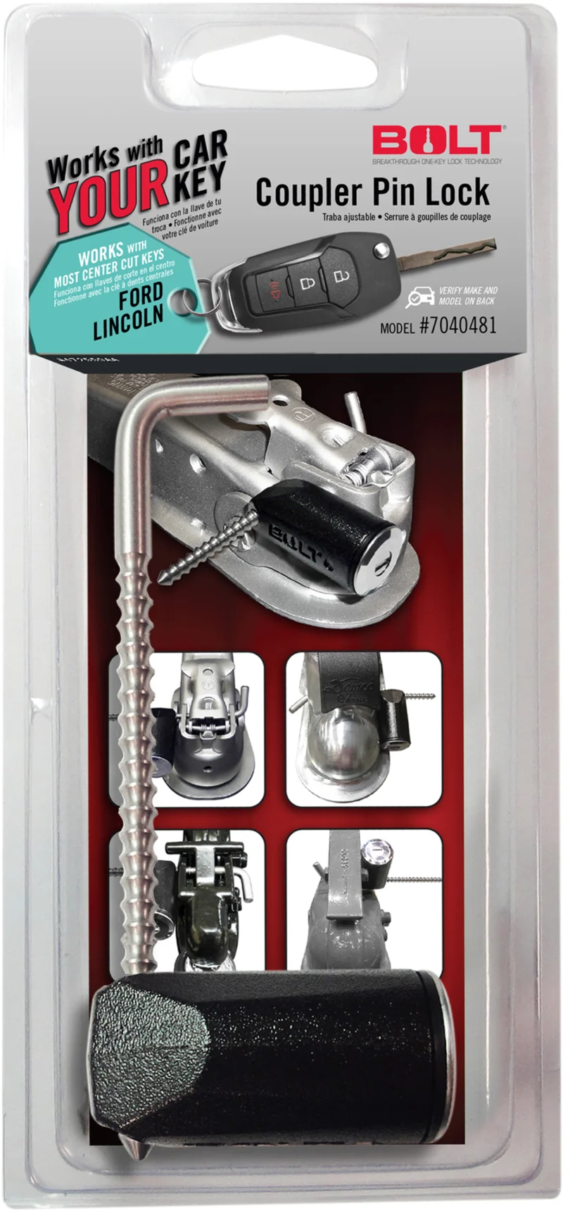 BOLT 7040481 - Receiver Lock, Stainless Steel