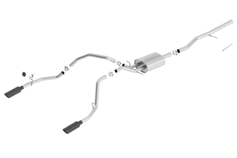 Borla 140538BC - Cat-Back Exhaust Systems, Crew Cab, 6'7" Bed