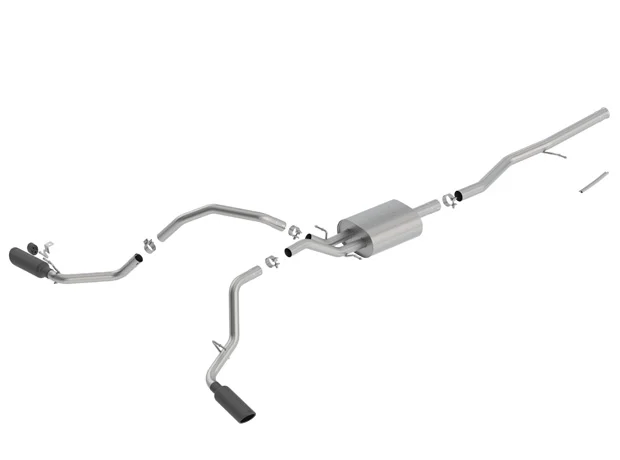 Borla 140549BC - Cat-Back Exhaust Systems, Crew Cab, 6'7" Bed