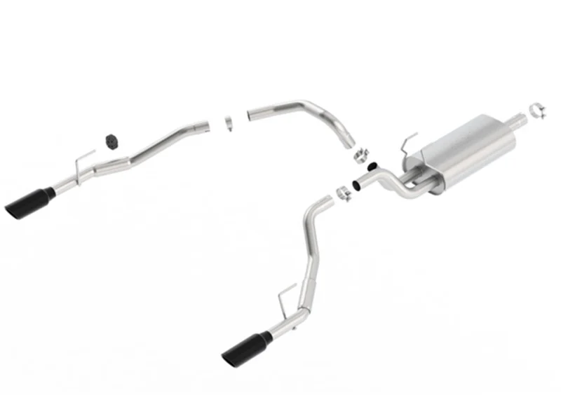 Borla 140552BC - Cat-Back Exhaust Systems, Regular Cab, 6'4" Bed