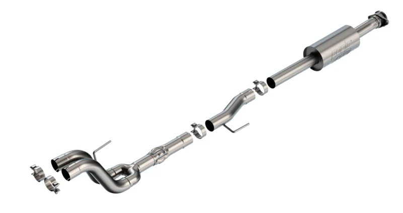 Borla 60732 - Mid-Pipes, Crew Cab, 5'7" Bed