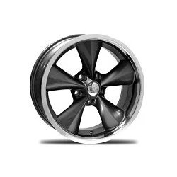 Boyd Coddington BC1-886145G - BC1GM Junkyard Dog, 5x4.75 0mm, Gunmetal and Machined Lip