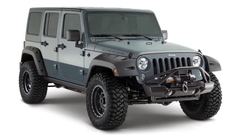 Bushwacker 10080-02 - Pocket Style Fender Flares, Black, Smooth