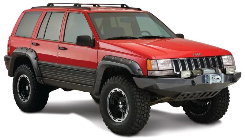 Bushwacker 10916-07 - Cutout Fender Flares (Jeep), 4-Piece Set, Black