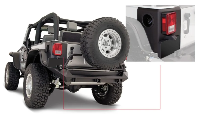 Bushwacker 14009 - Trail Armor, Black, Thermoplastic Olefin(TPO)