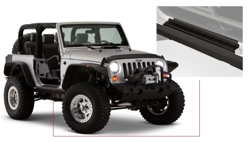 Bushwacker 14011 - Trail Armor, Black, Thermoplastic Olefin(TPO)