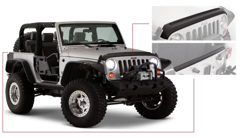 Bushwacker 14013 - Trail Armor, Black, Thermoplastic Olefin(TPO)