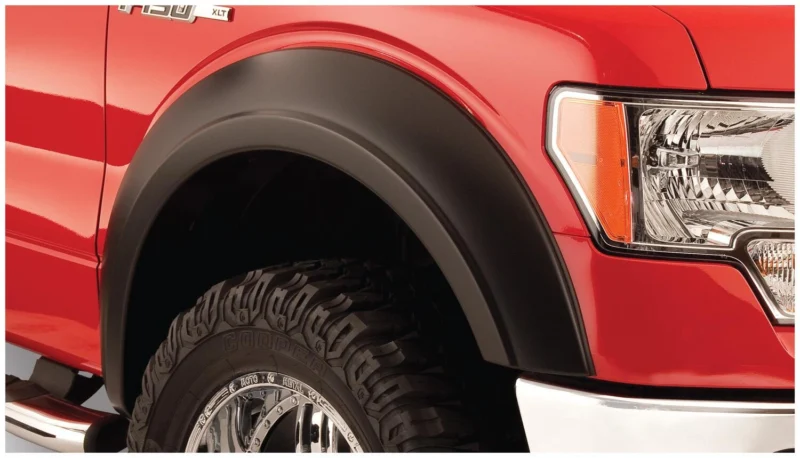 Bushwacker 20019-11 - Extend-A-Fender Flares, Black, Smooth