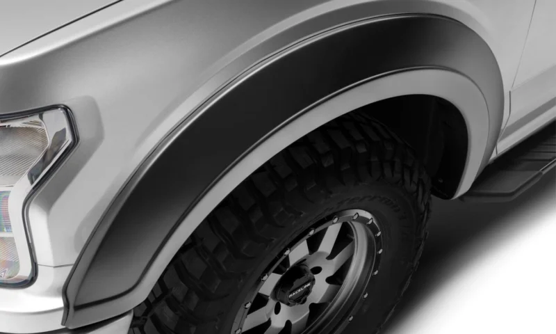 Bushwacker 20061-02 - Extend-A-Fender Flares, Black, Smooth