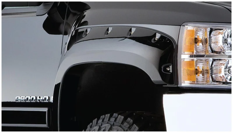 Bushwacker 20073-02 - Cutout Style Fender Flares, Black, Smooth