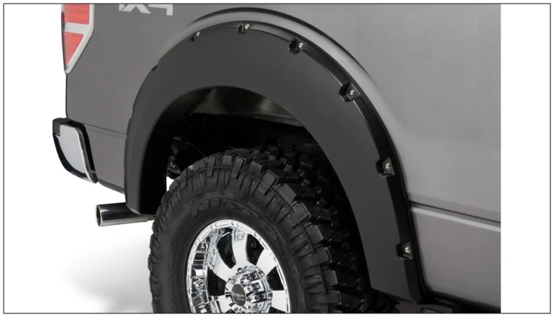 Bushwacker 20080-02 - Pocket Style Fender Flares, Black, Smooth