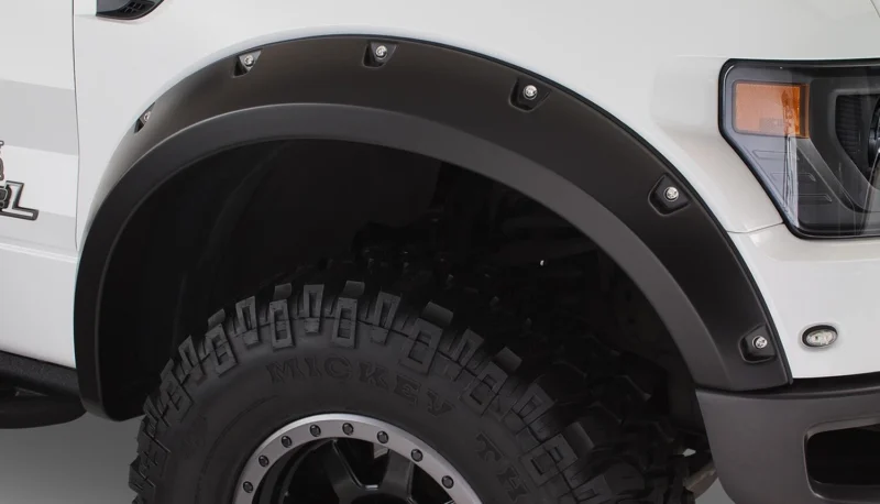 Bushwacker 20097-02 - Pocket Style Fender Flares, Black, Smooth