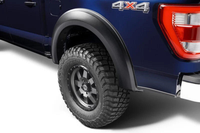 Bushwacker 20136-02 - Extend-A-Fender Flares, Black, Smooth