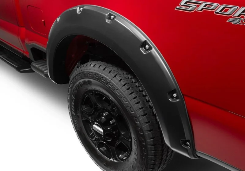 Bushwacker 20146-02 - Pocket Style Fender Flares, Black, Smooth