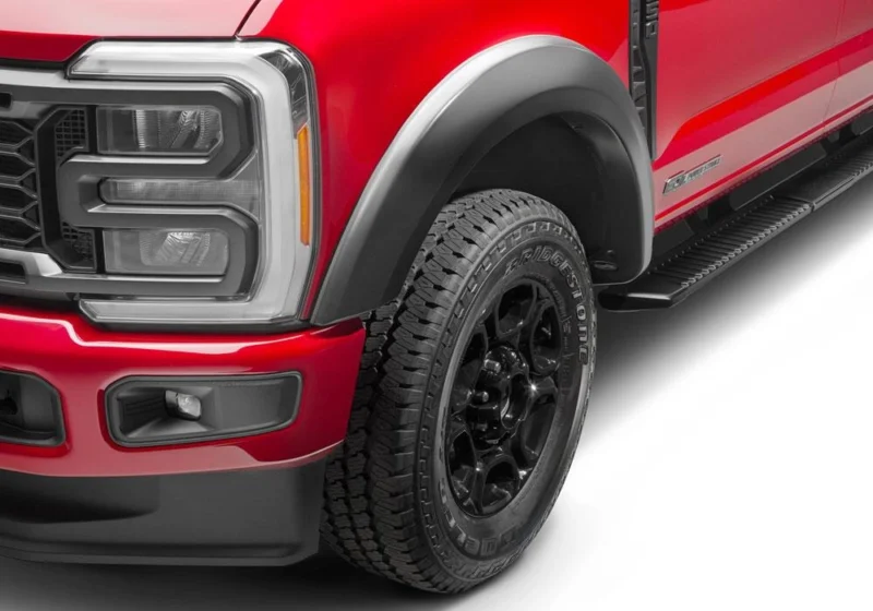 Bushwacker 20147-02 - Extend-A-Fender Flares, Black, Smooth