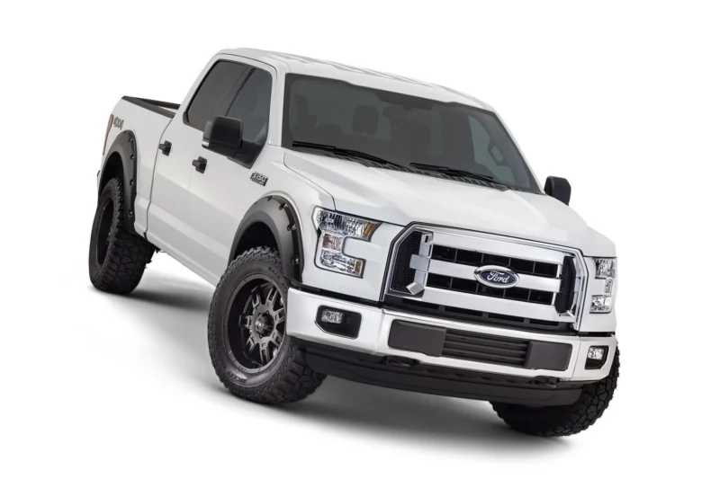 Bushwacker 20935-02 - Pocket Style Fender Flares, Black, Smooth