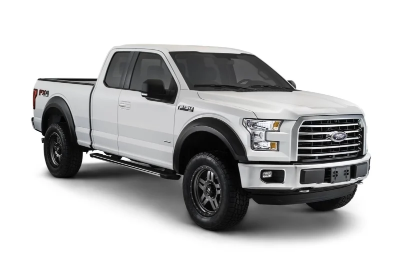 Bushwacker 20936-02 - Extend-A-Fender Flares, Black, Smooth
