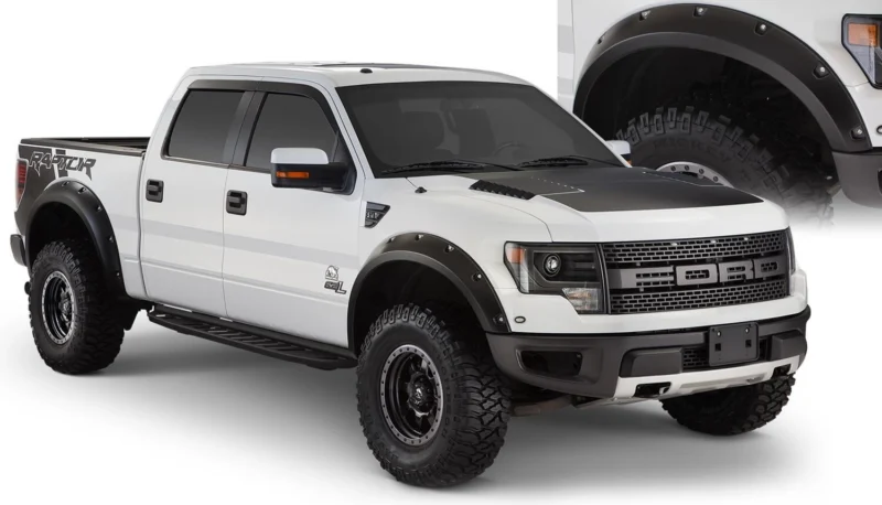 Bushwacker 20938-02 - Pocket Style Fender Flares, Black, Smooth