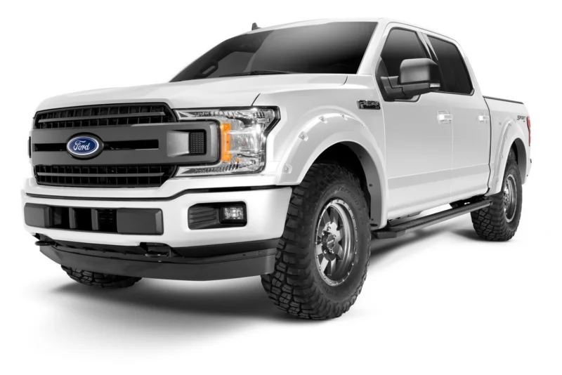 Bushwacker 20945-12 - Pocket Style Color-Matched Fender Flares, Oxford White, Smooth