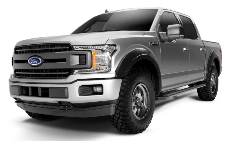 Bushwacker 20947-02 - Extend-A-Fender Flares, Black, Smooth