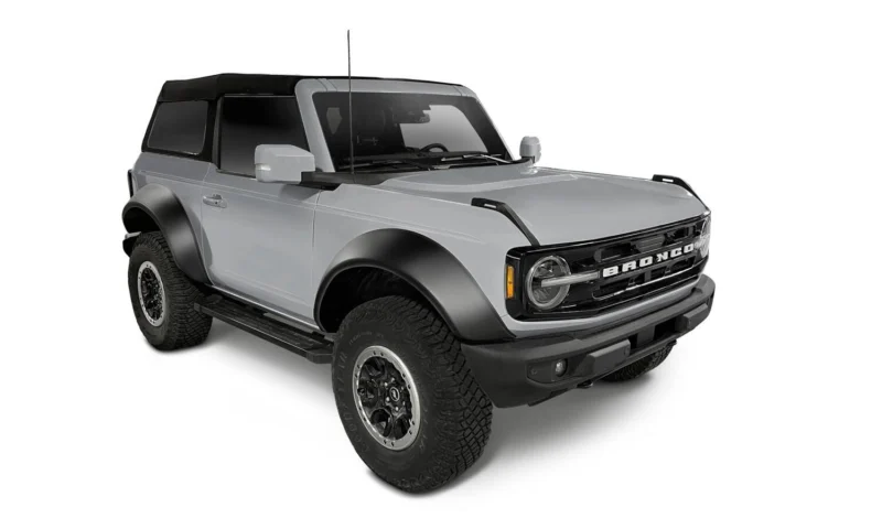 Bushwacker 20966-02 - Extend-A-Fender Flares, Black, Smooth