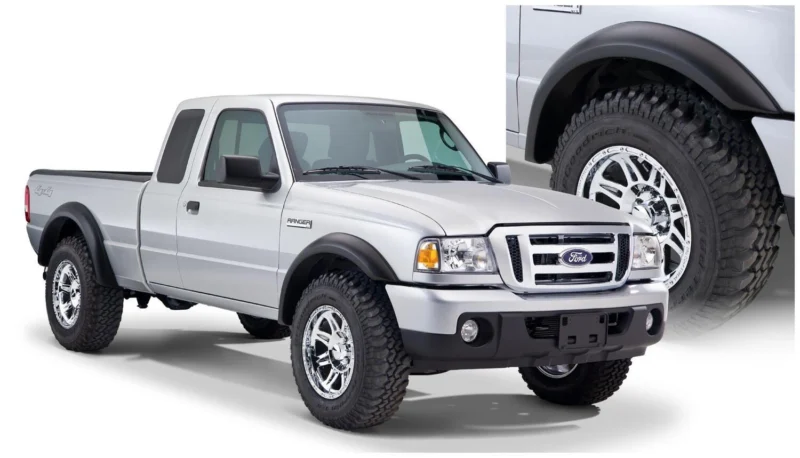 Bushwacker 21910-01 - Extend-A-Fender Flares, Black, Smooth