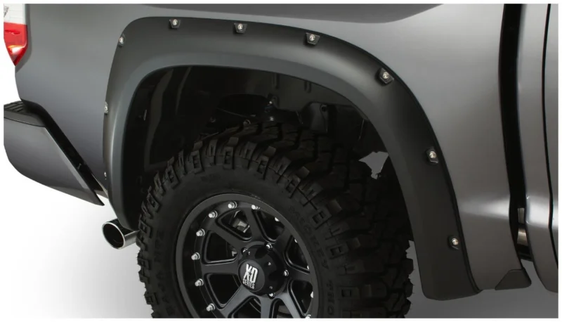 Bushwacker 30040-02 - Pocket Style Fender Flares, Black, Smooth