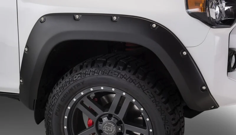 Bushwacker 30045-02 - Pocket Style Fender Flares, Black, Smooth