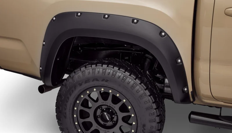 Bushwacker 30053-02 - Pocket Style Fender Flares, Black, Smooth
