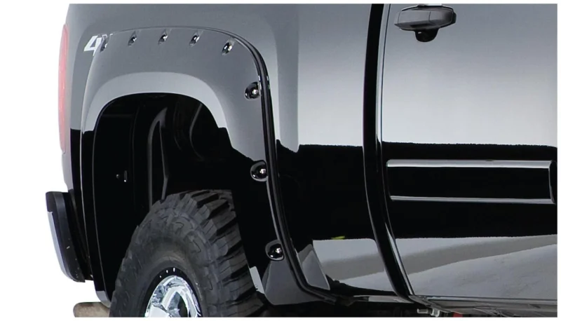 Bushwacker 31010-11 - Cutout Style Fender Flares, Black, Smooth