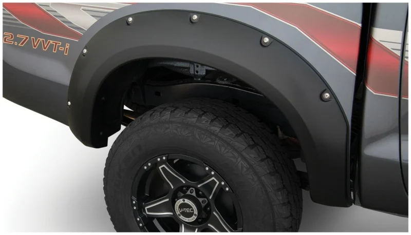 Bushwacker 31082-02 - Pocket Style Fender Flares, Black, Smooth