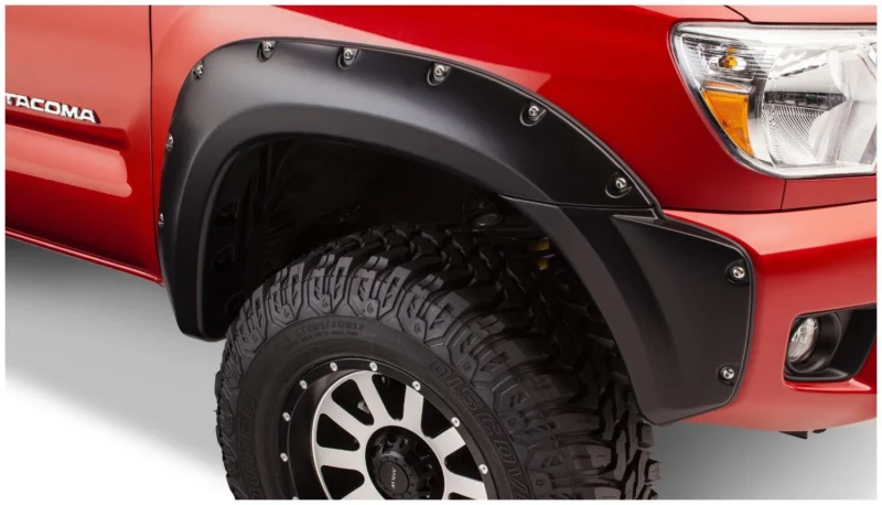 Bushwacker 31927-02 - Pocket Style Fender Flares, Black, Smooth