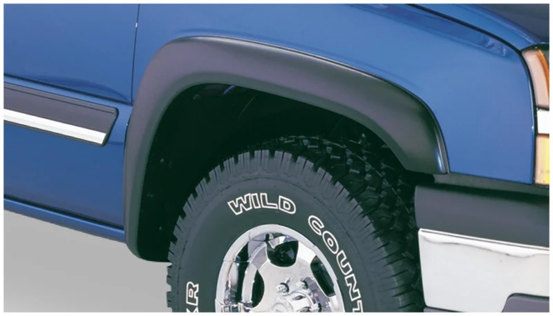Bushwacker 40013-01 - Extend-A-Fender Flares, Black, Smooth