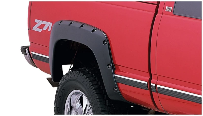 Bushwacker 40062-02 - Pocket Style Fender Flares, Black, Smooth