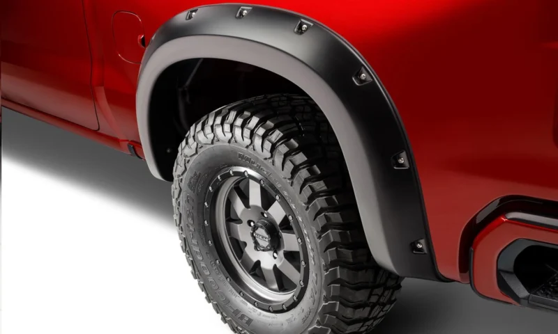Bushwacker 40106-02 - Pocket Style Fender Flares, Black, Smooth