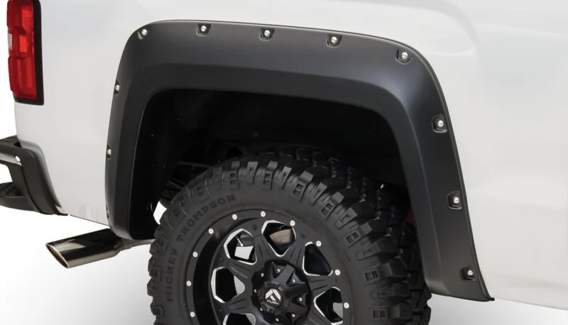 Bushwacker 40122-02 - Pocket Style Fender Flares, Black, Smooth
